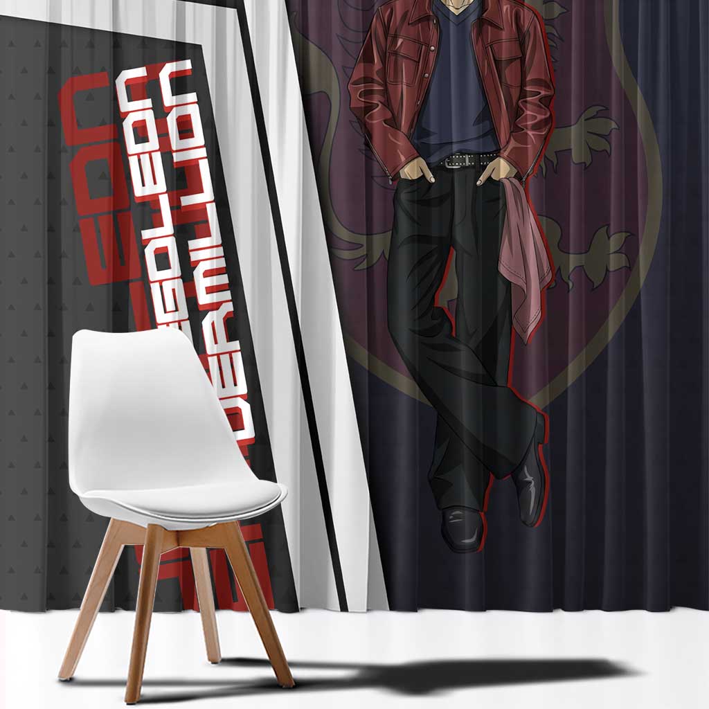 Black Clover Fuegoleon Vermillion Window Curtain Anime Illustration Style