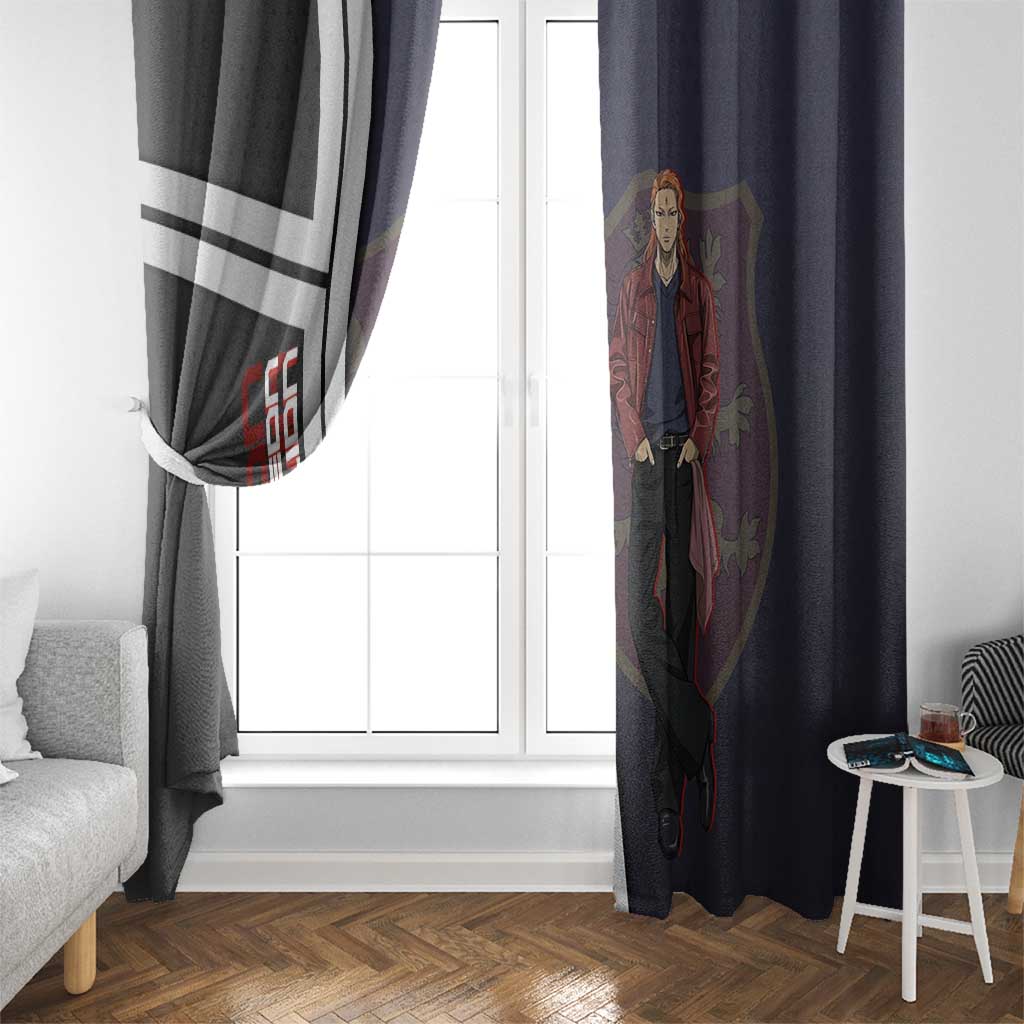 Black Clover Fuegoleon Vermillion Window Curtain Anime Illustration Style