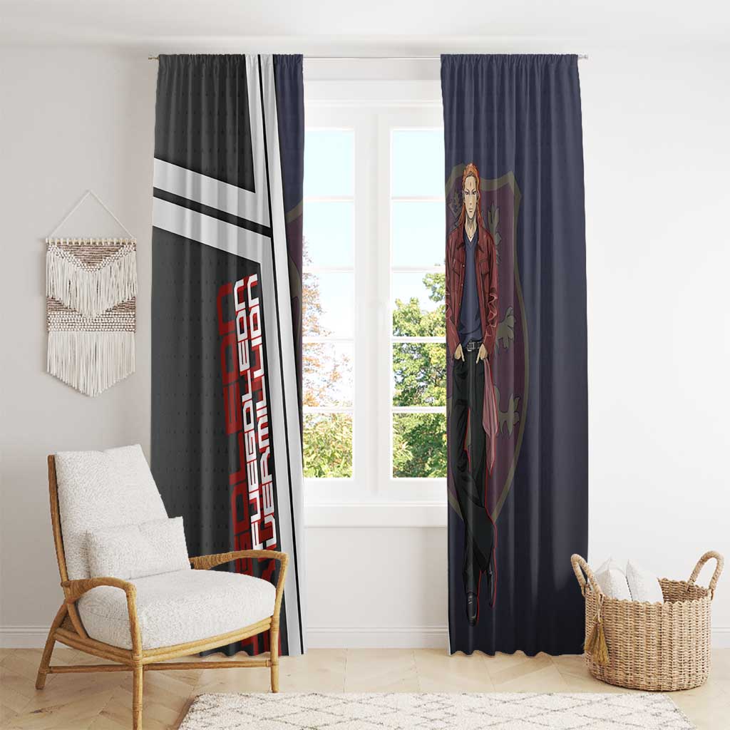 Black Clover Fuegoleon Vermillion Window Curtain Anime Illustration Style