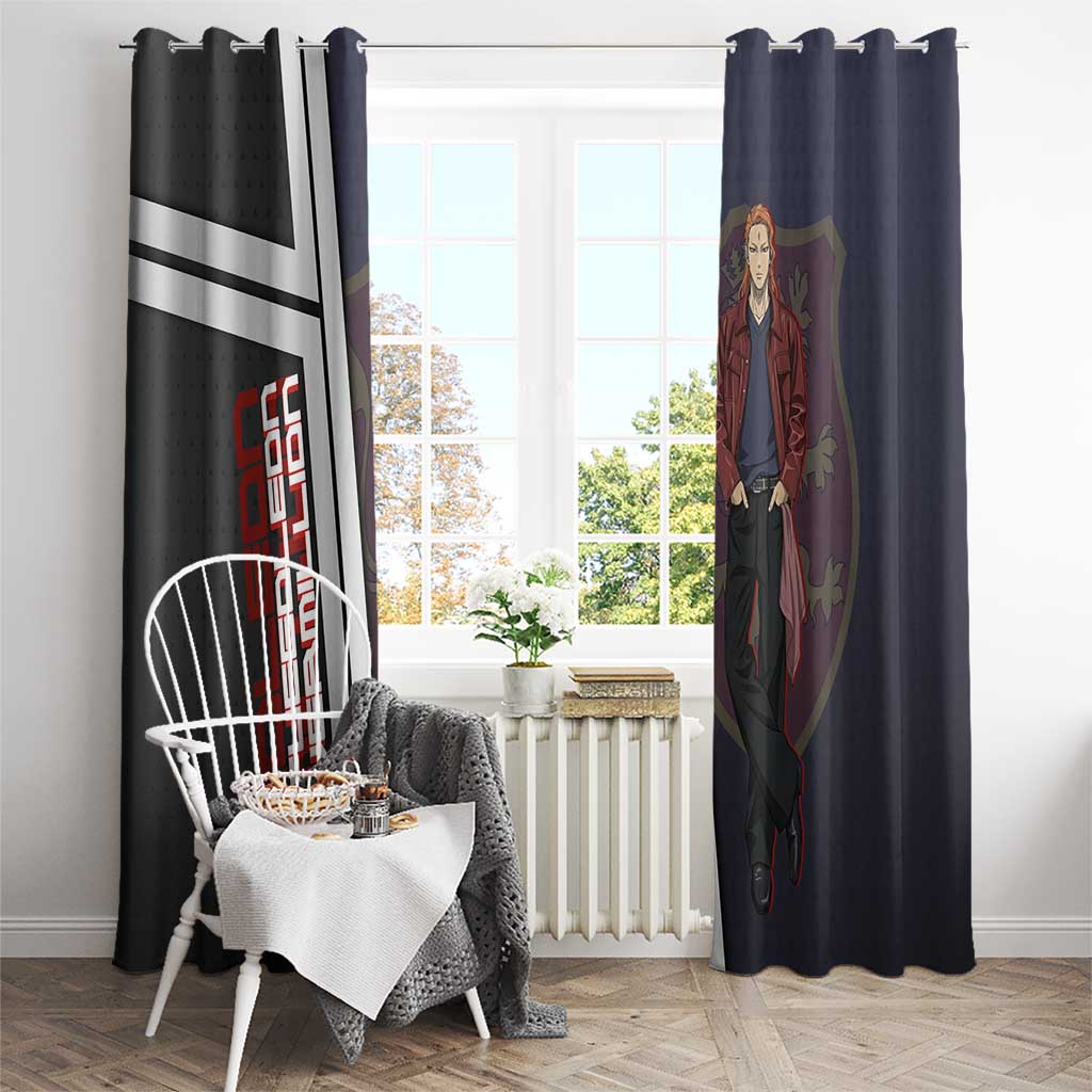 Black Clover Fuegoleon Vermillion Window Curtain Anime Illustration Style