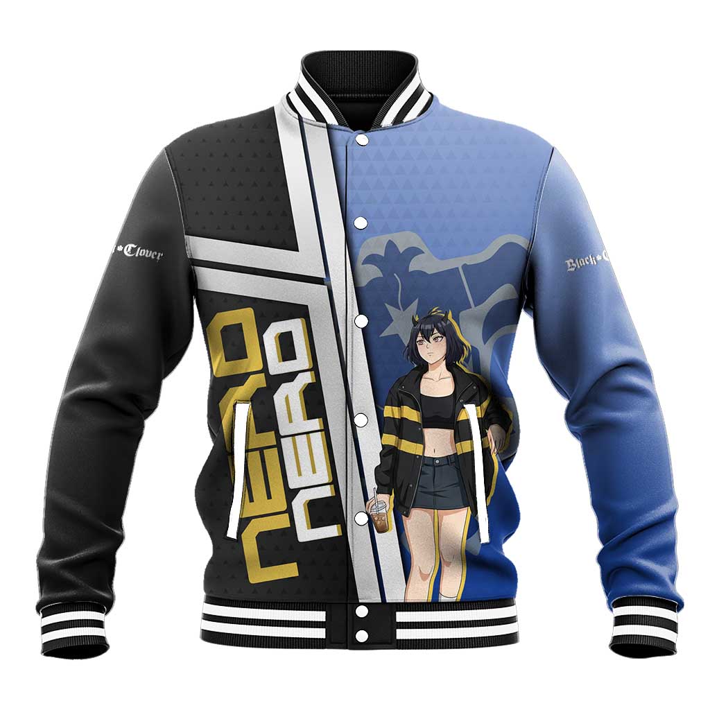 Black Clover Nero Baseball Jacket Anime Illustration Style