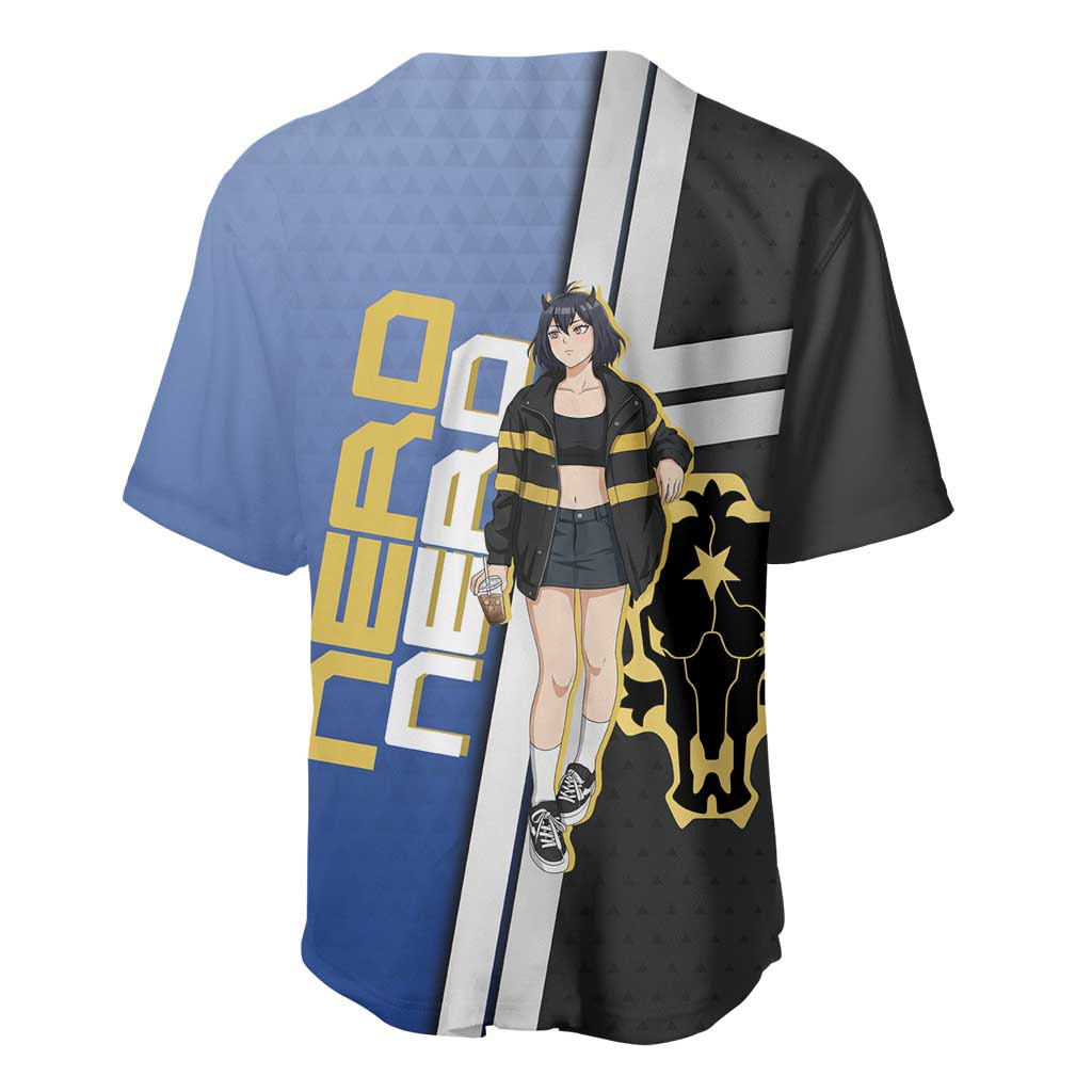 Black Clover Nero Baseball Jersey Anime Illustration Style