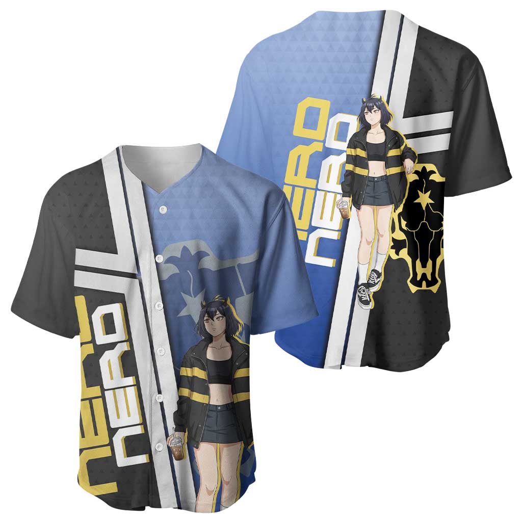 Black Clover Nero Baseball Jersey Anime Illustration Style