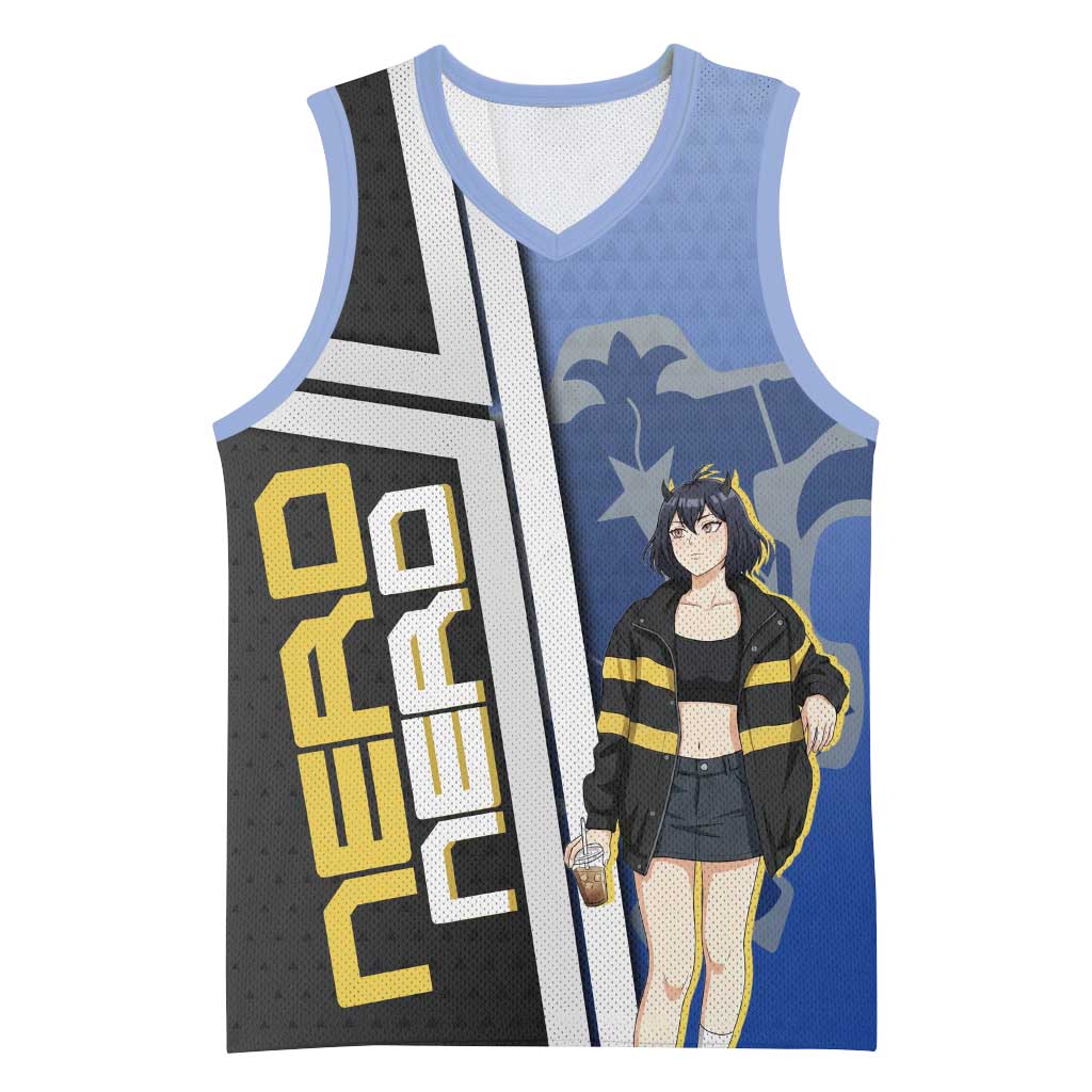 Black Clover Nero Basketball Jersey Anime Illustration Style