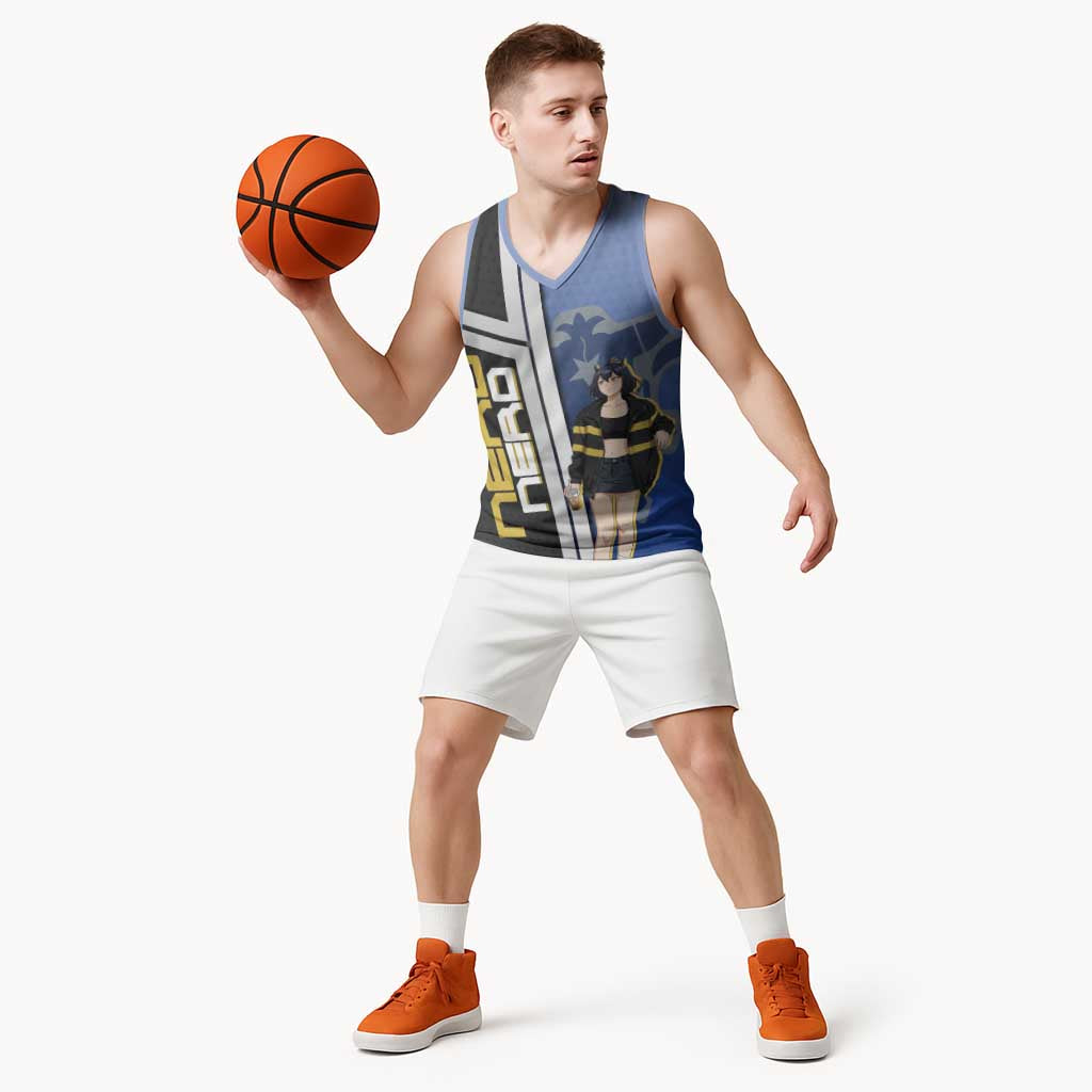 Black Clover Nero Basketball Jersey Anime Illustration Style