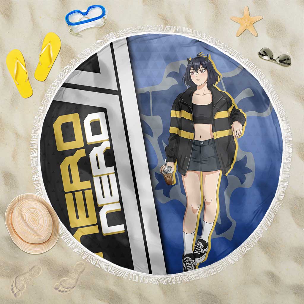 Black Clover Nero Beach Blanket Anime Illustration Style