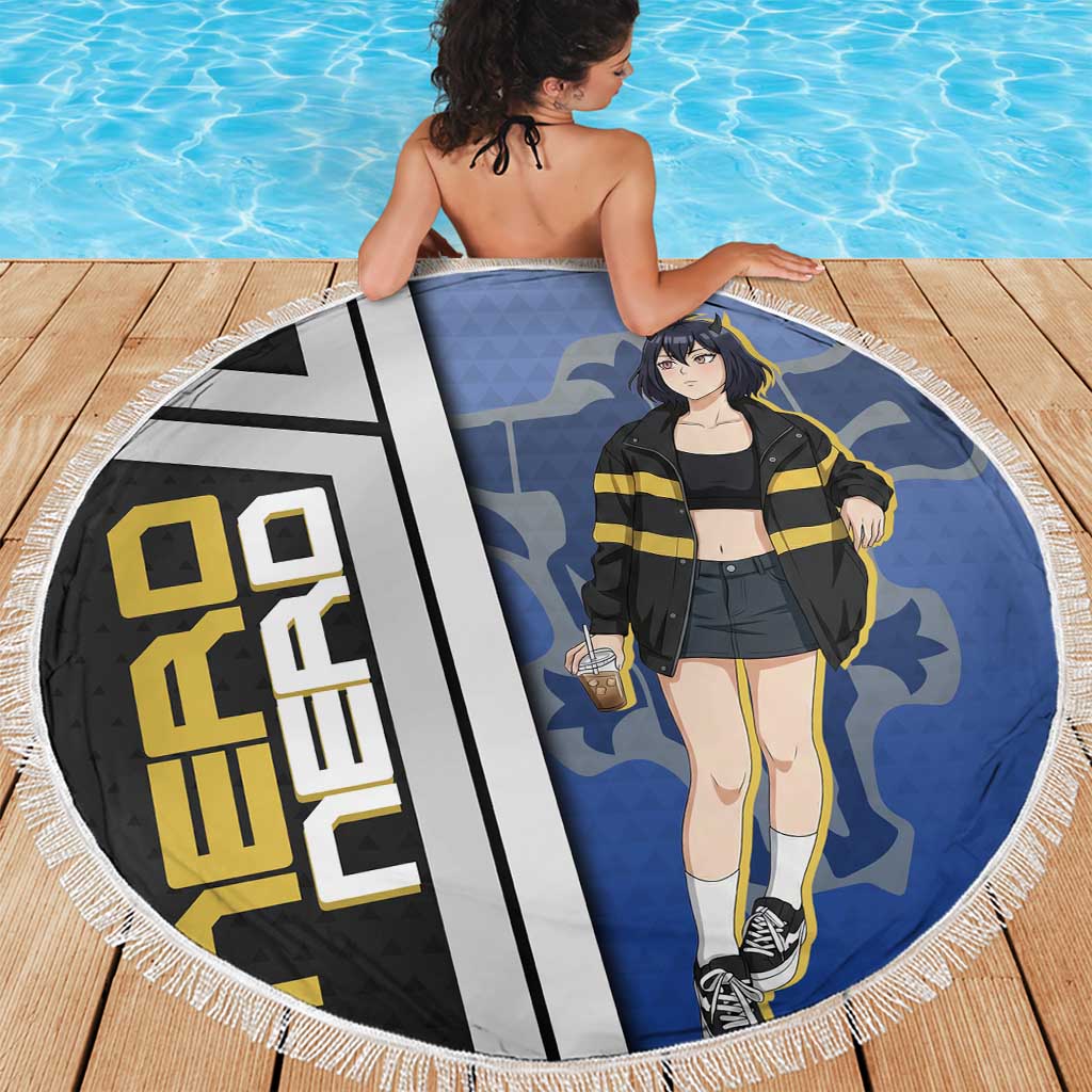 Black Clover Nero Beach Blanket Anime Illustration Style