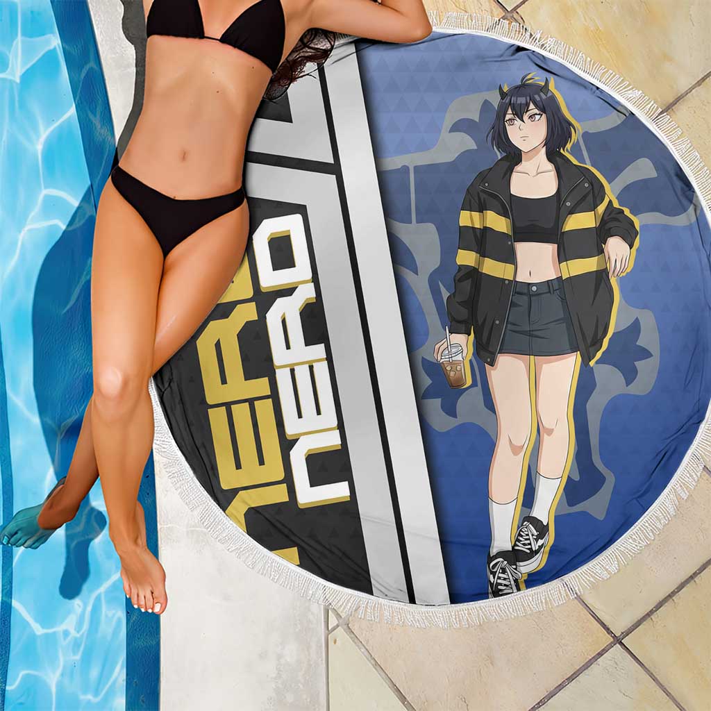 Black Clover Nero Beach Blanket Anime Illustration Style
