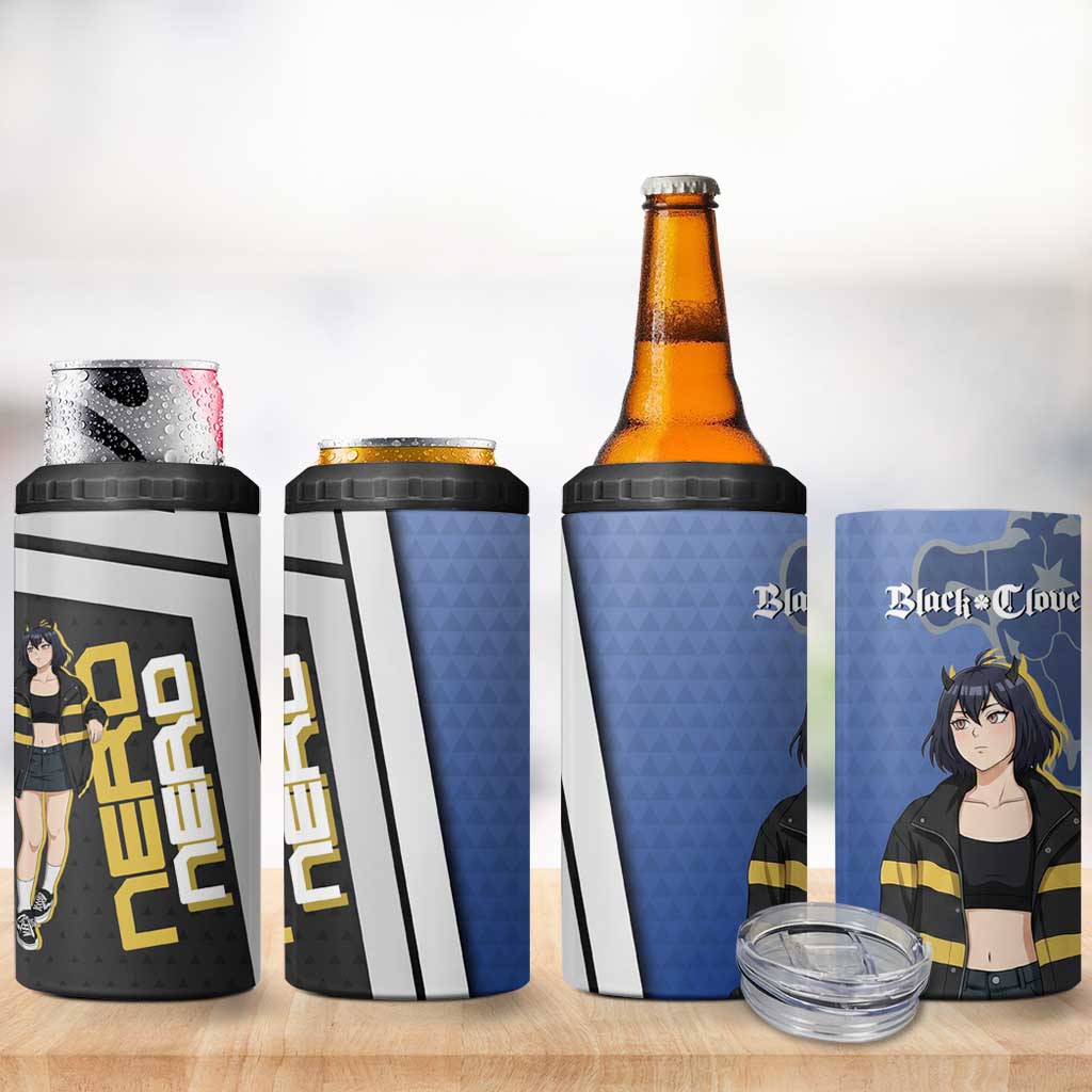 Black Clover Nero 4 in 1 Can Cooler Tumbler Anime Illustration Style