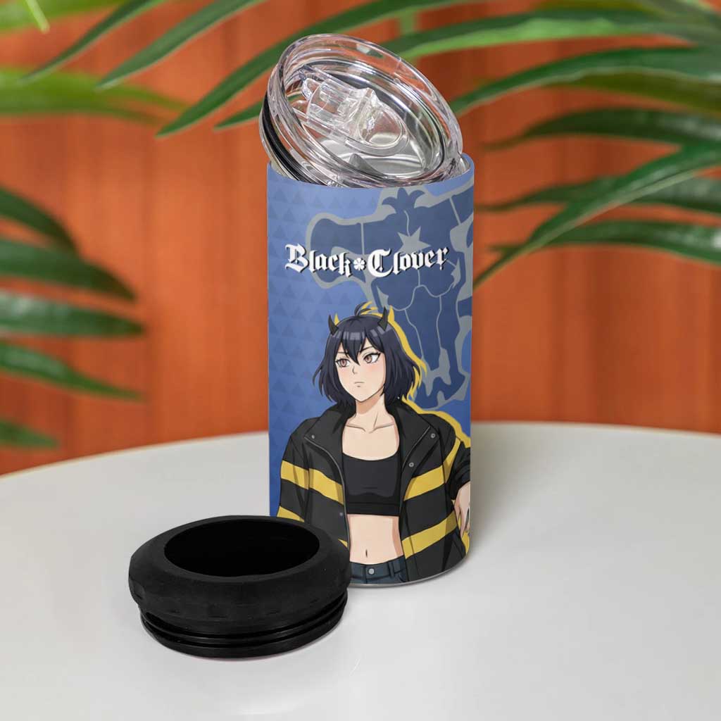 Black Clover Nero 4 in 1 Can Cooler Tumbler Anime Illustration Style