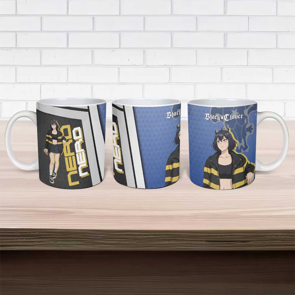 Black Clover Nero Ceramic Mug Anime Illustration Style