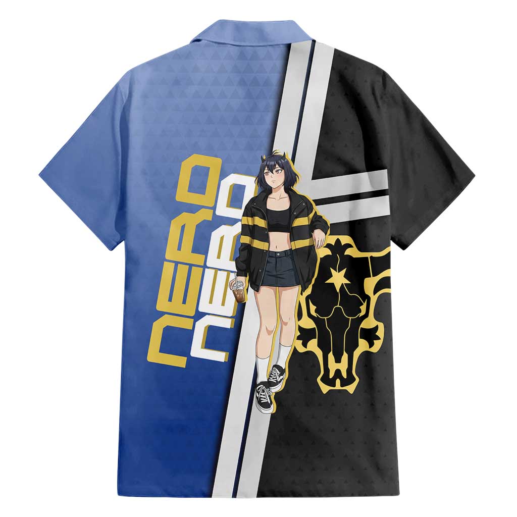 Black Clover Nero Family Matching Tank Maxi Dress and Hawaiian Shirt Anime Illustration Style