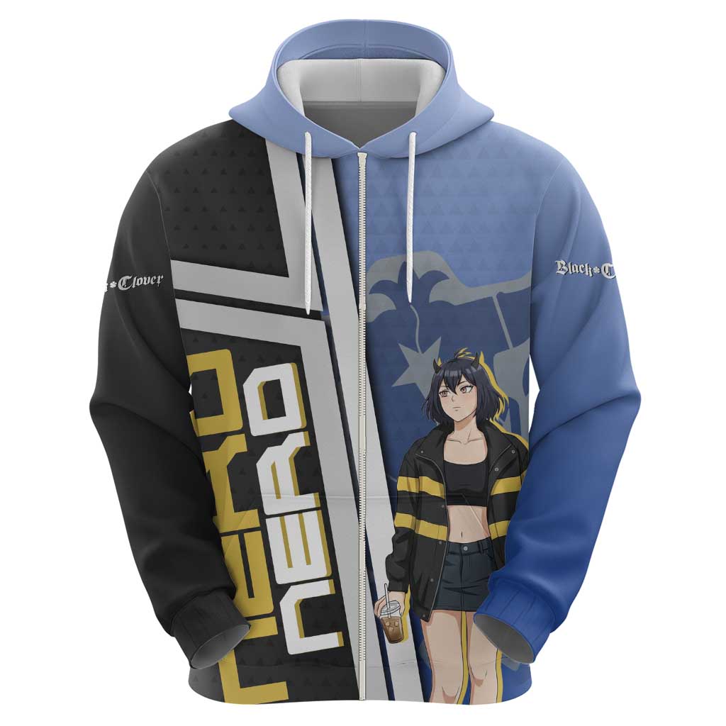 Black Clover Nero Hoodie Anime Illustration Style