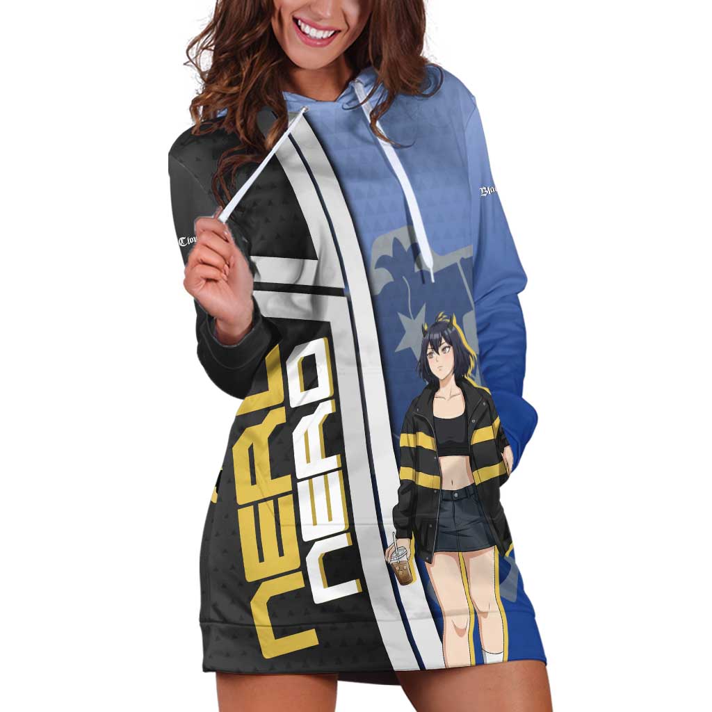 Black Clover Nero Hoodie Dress Anime Illustration Style