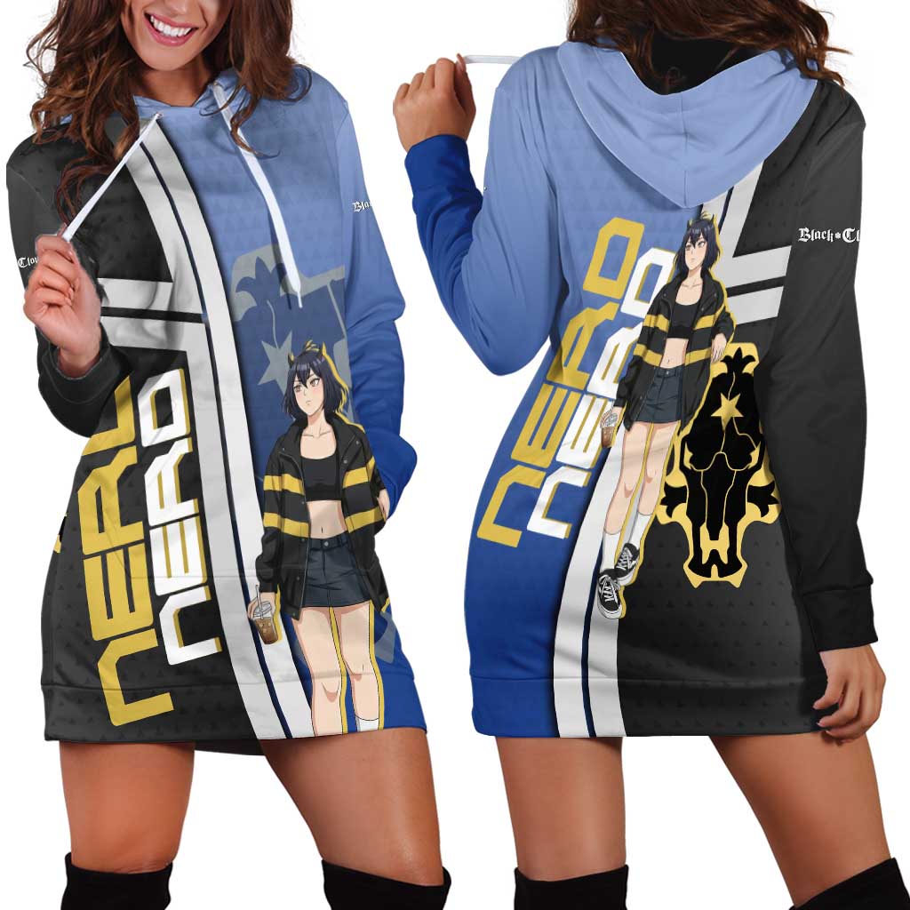 Black Clover Nero Hoodie Dress Anime Illustration Style