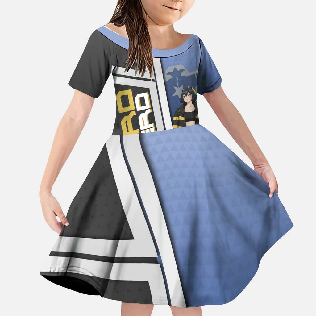 Black Clover Nero Kid Short Sleeve Dress Anime Illustration Style