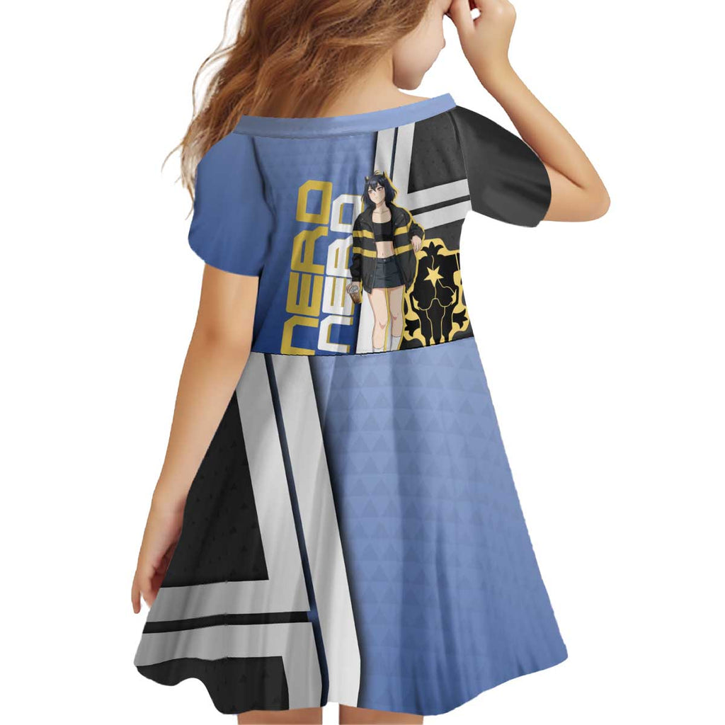 Black Clover Nero Kid Short Sleeve Dress Anime Illustration Style