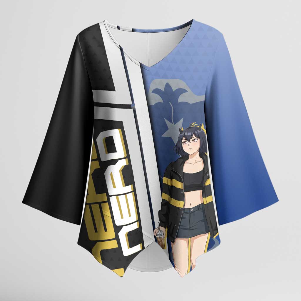 Black Clover Nero Kimono Sleeve Blouse Anime Illustration Style