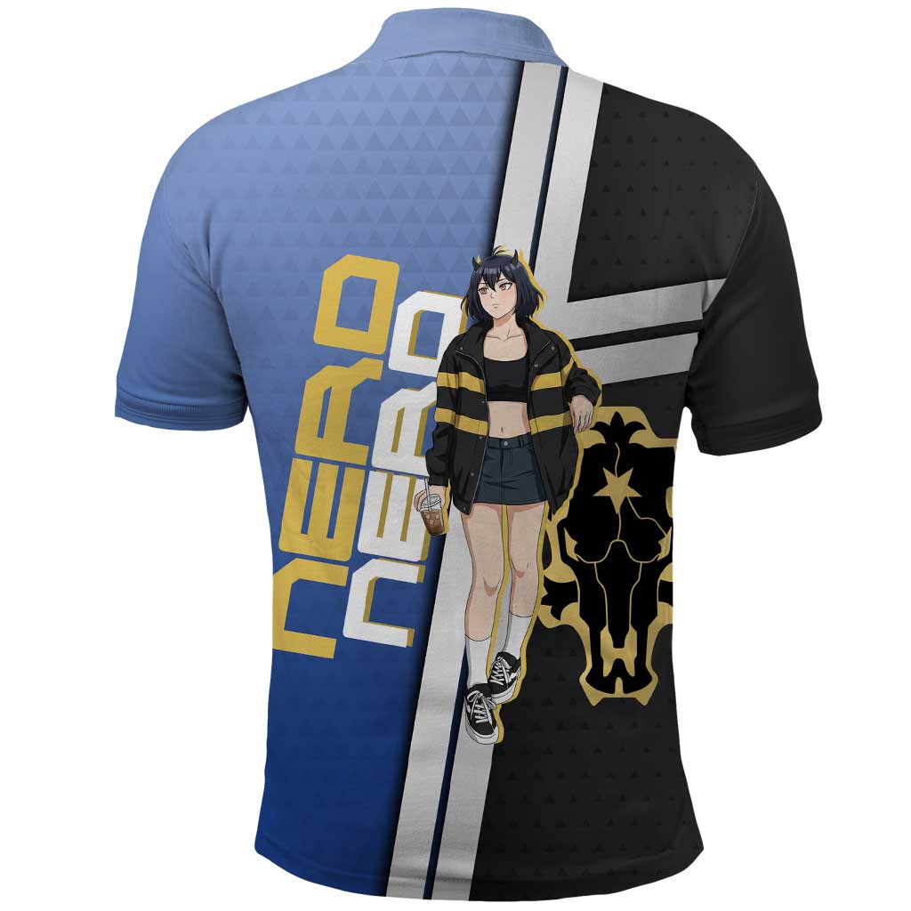 Black Clover Nero Polo Shirt Anime Illustration Style