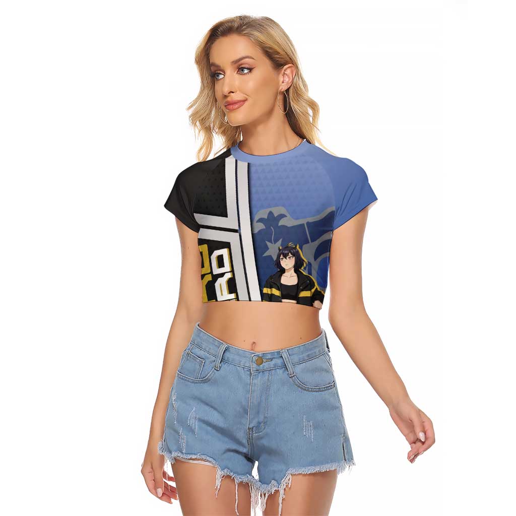 Black Clover Nero Raglan Cropped T Shirt Anime Illustration Style