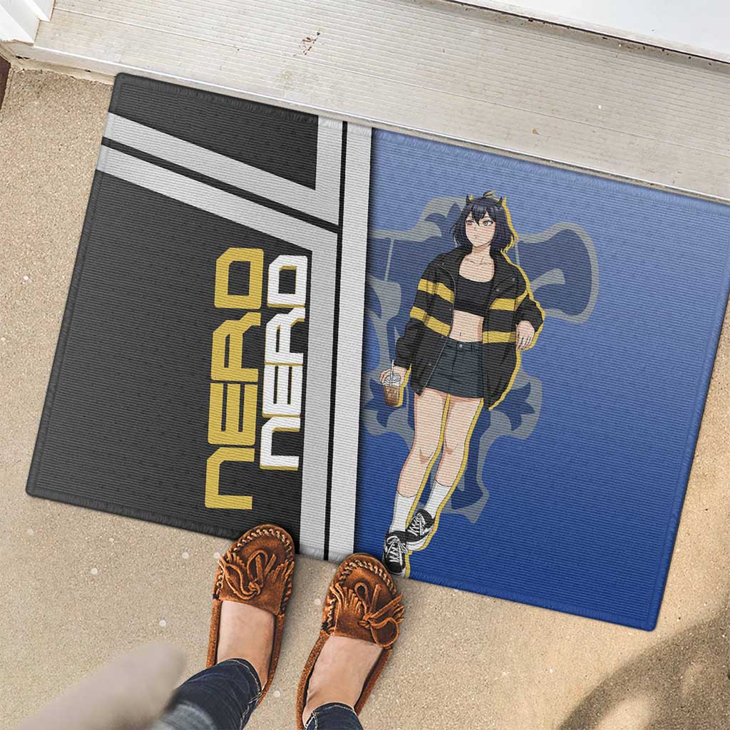 Black Clover Nero Rubber Doormat Anime Illustration Style