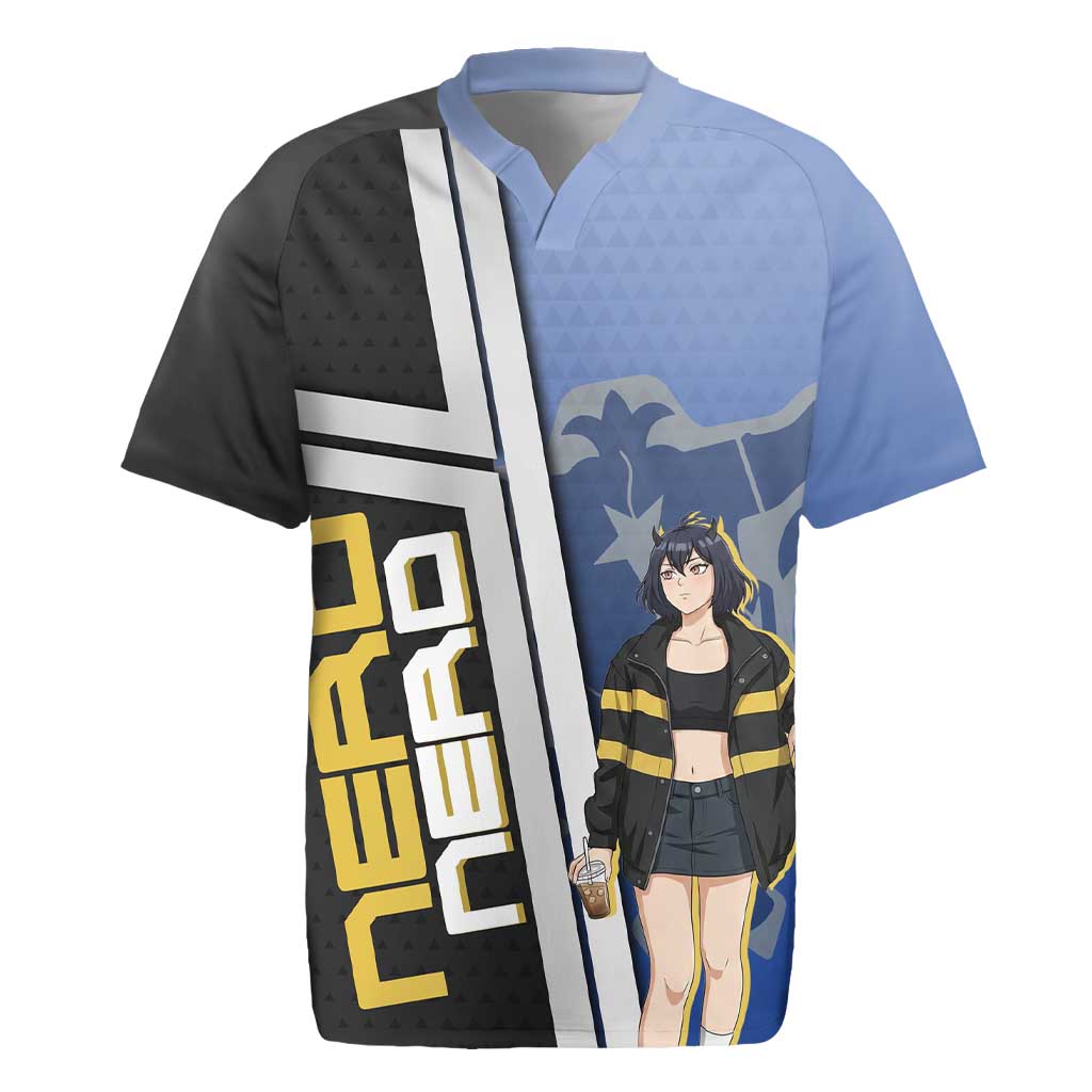 Black Clover Nero Rugby Jersey Anime Illustration Style