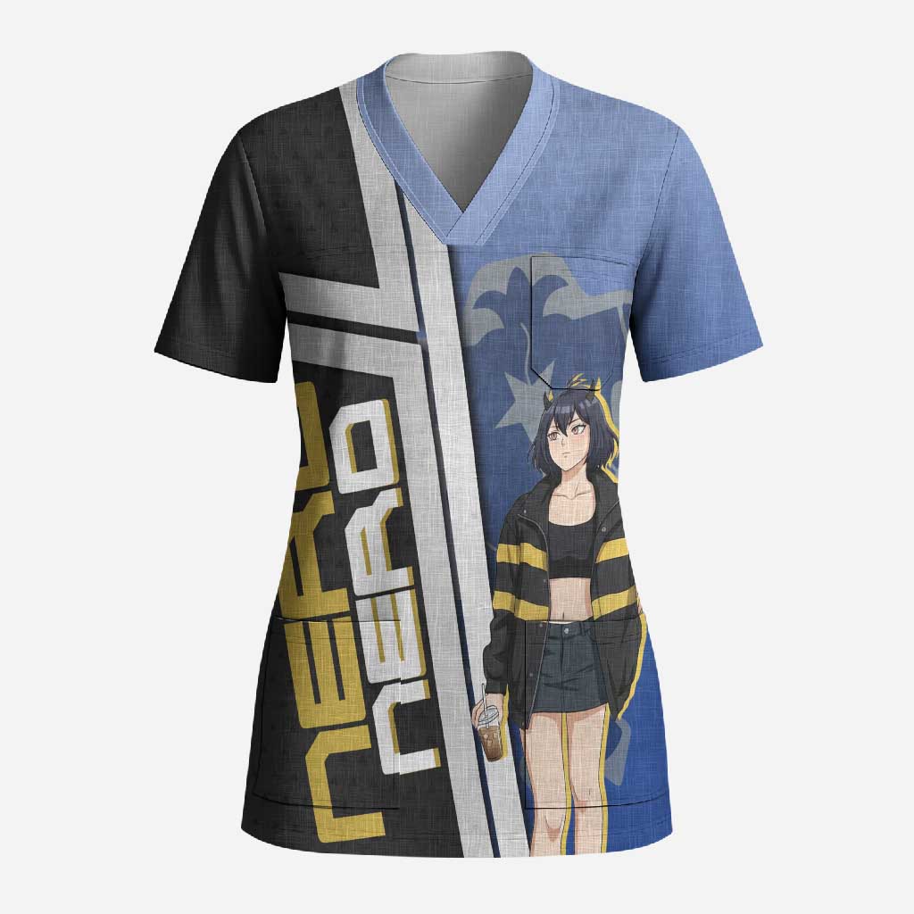 Black Clover Nero Scrub Top Anime Illustration Style