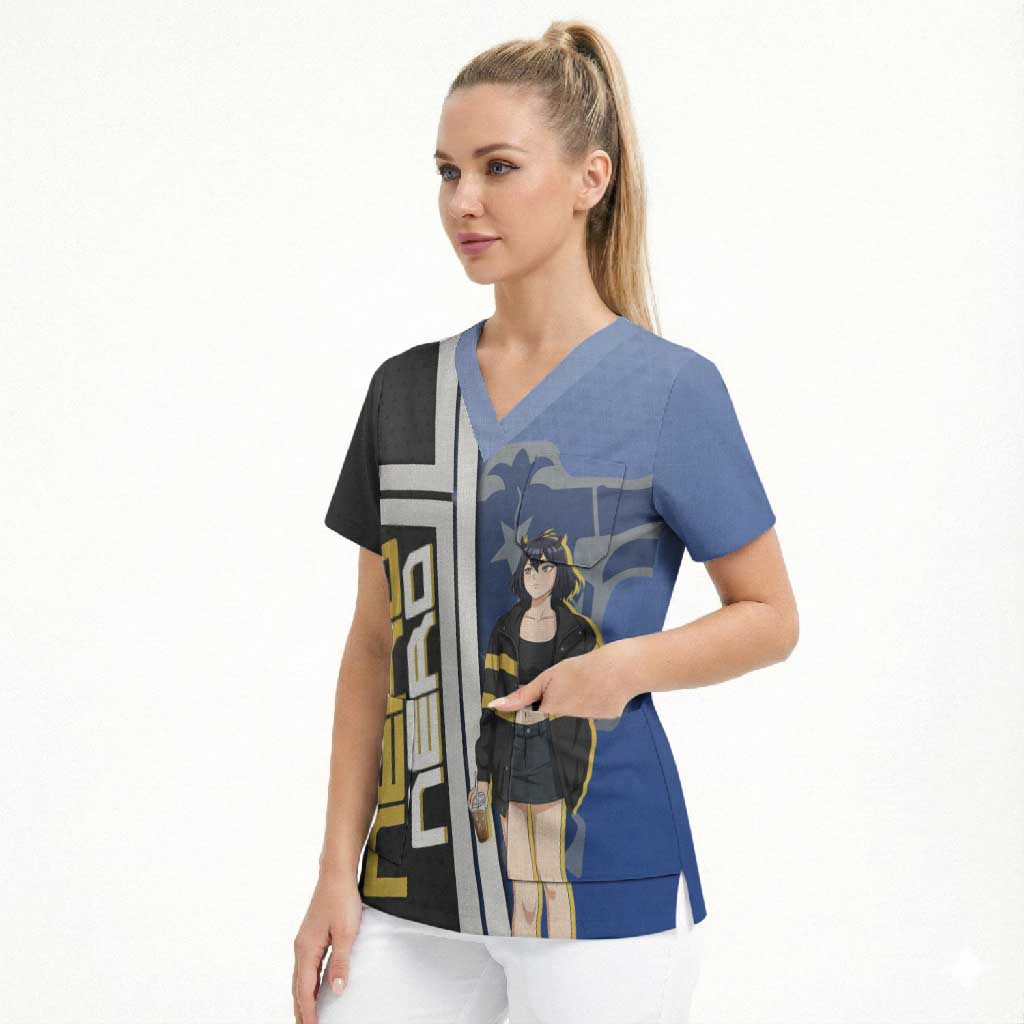 Black Clover Nero Scrub Top Anime Illustration Style