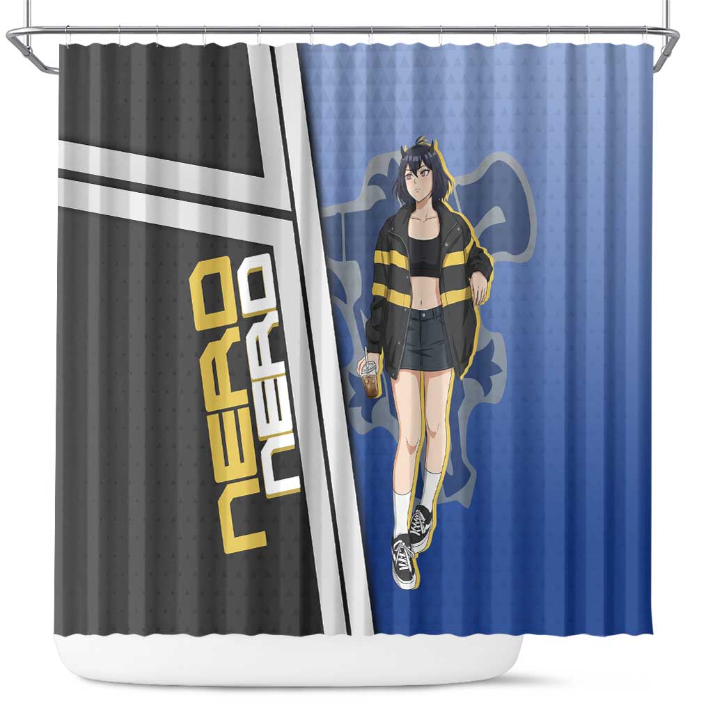 Black Clover Nero Shower Curtain Anime Illustration Style