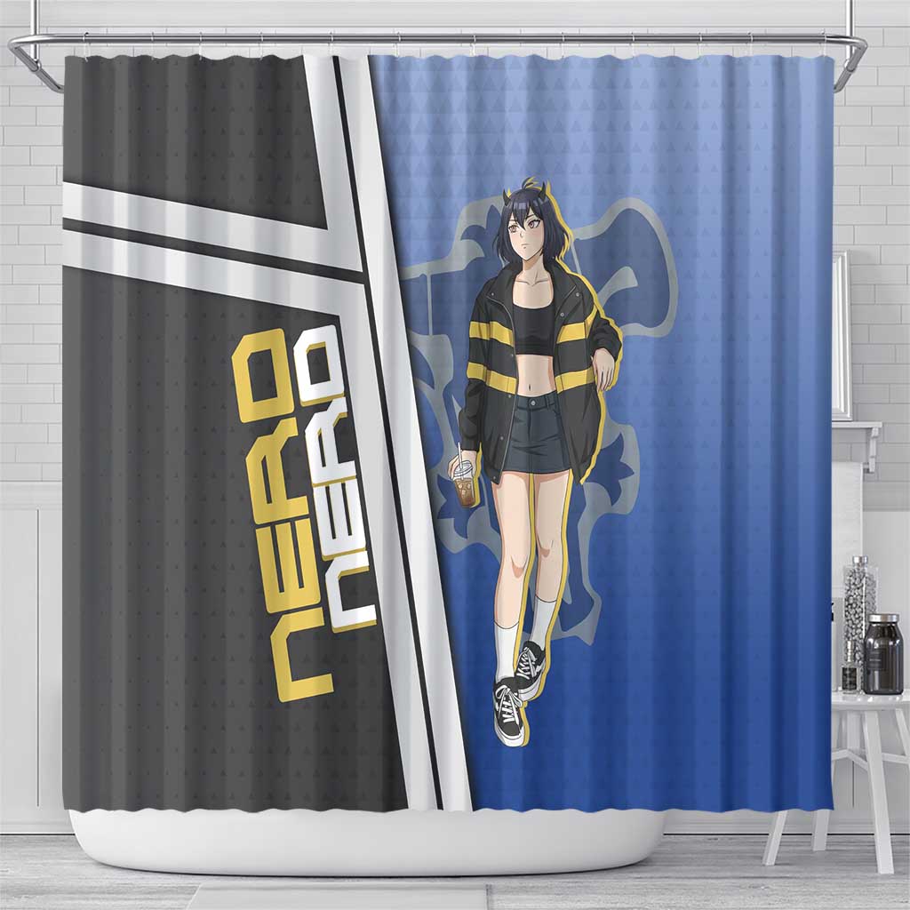 Black Clover Nero Shower Curtain Anime Illustration Style