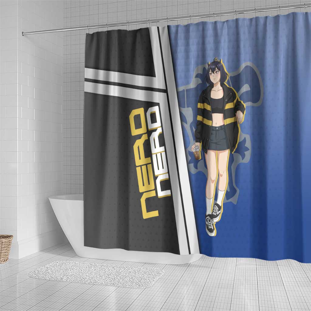 Black Clover Nero Shower Curtain Anime Illustration Style