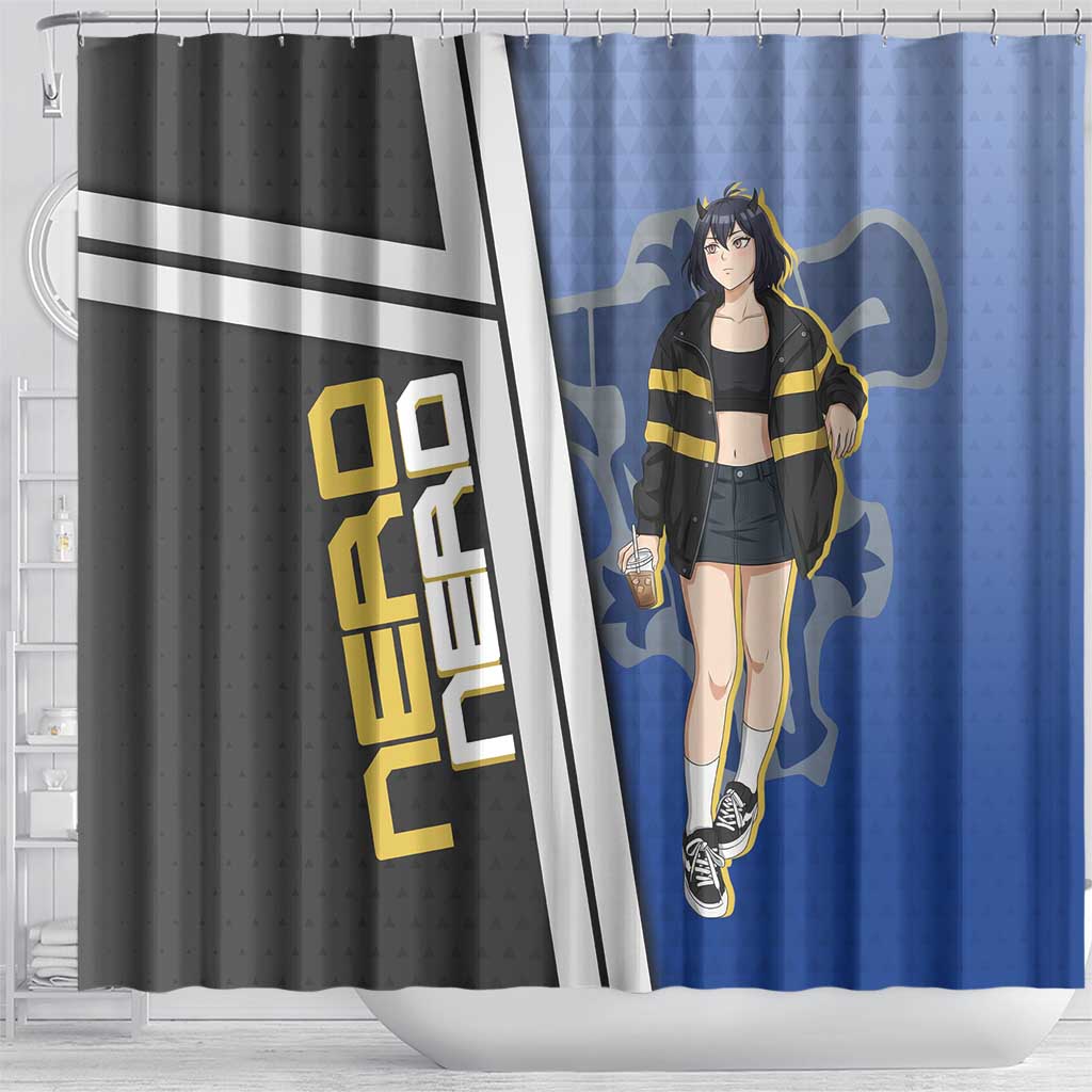 Black Clover Nero Shower Curtain Anime Illustration Style