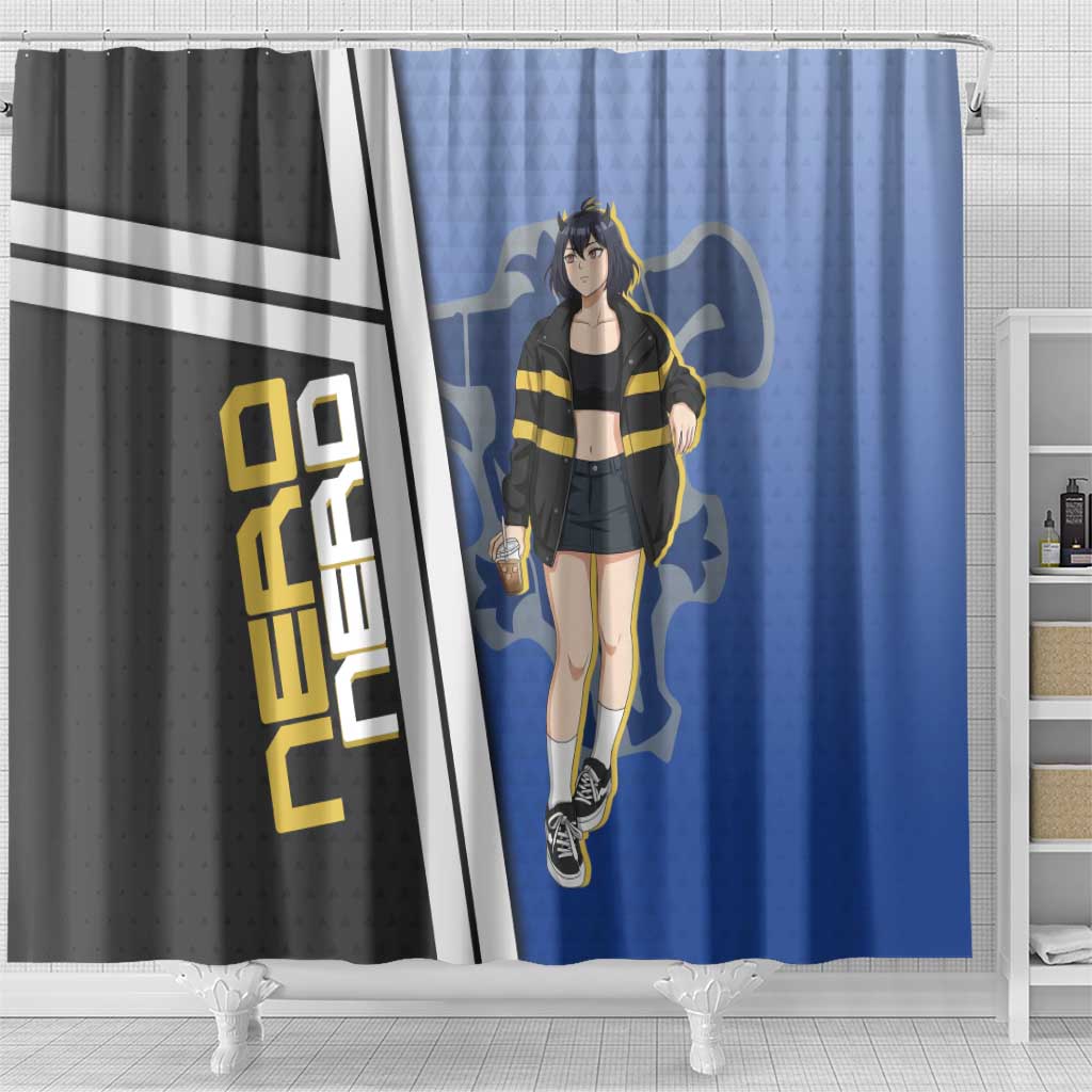 Black Clover Nero Shower Curtain Anime Illustration Style