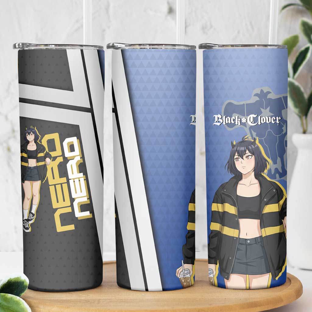 Black Clover Nero Skinny Tumbler Anime Illustration Style
