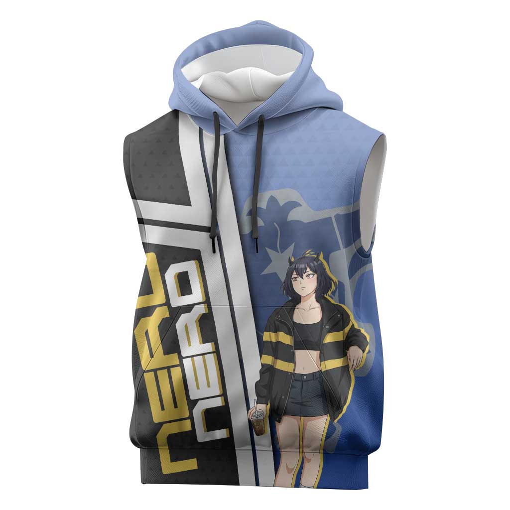 Black Clover Nero Sleeveless Hoodie Anime Illustration Style