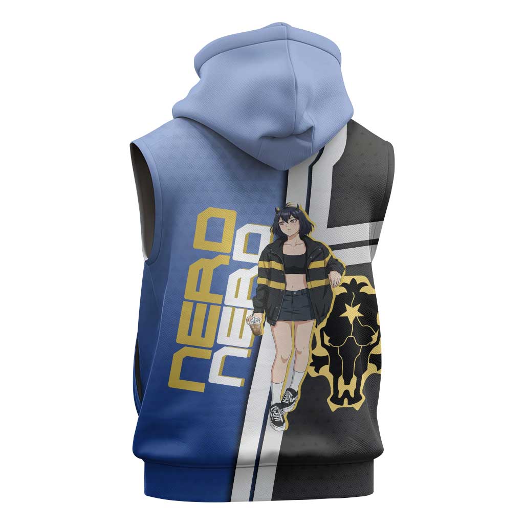 Black Clover Nero Sleeveless Hoodie Anime Illustration Style