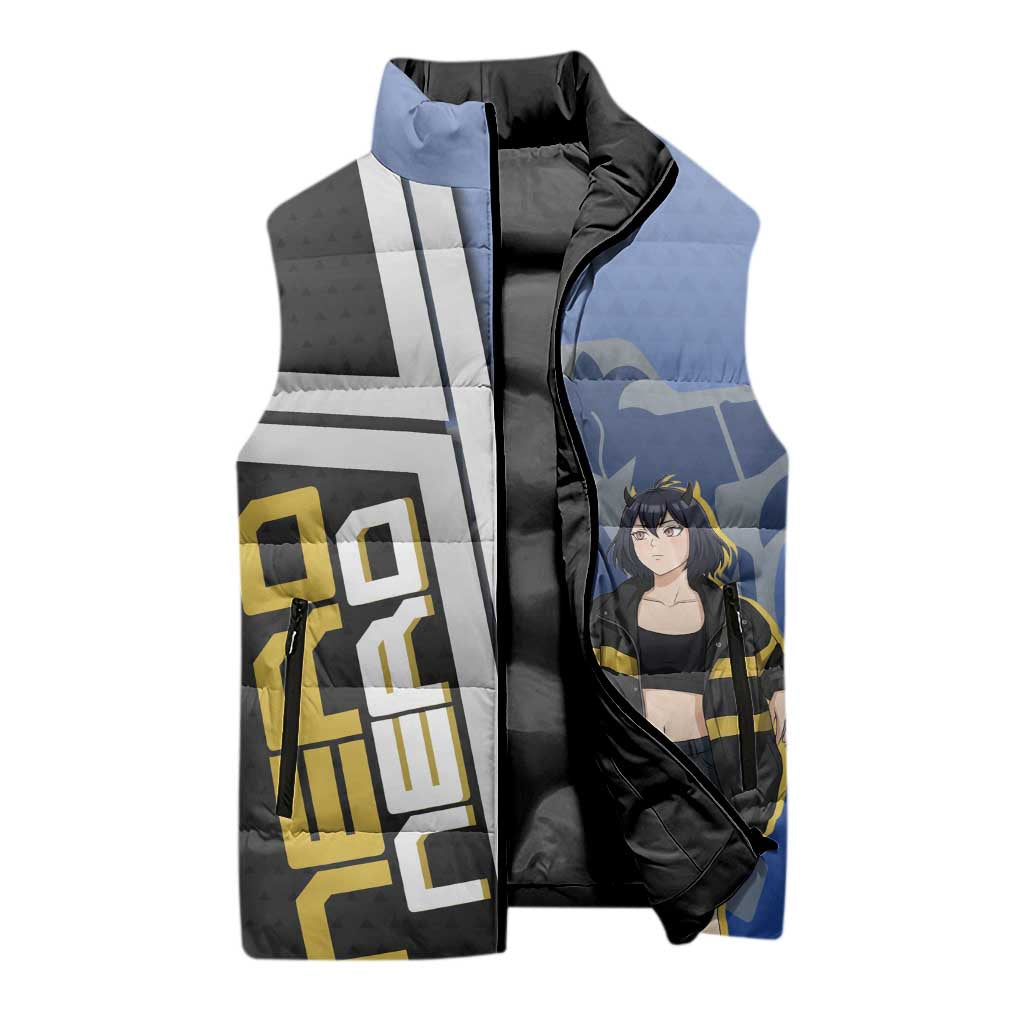 Black Clover Nero Sleeveless Puffer Jacket Anime Illustration Style