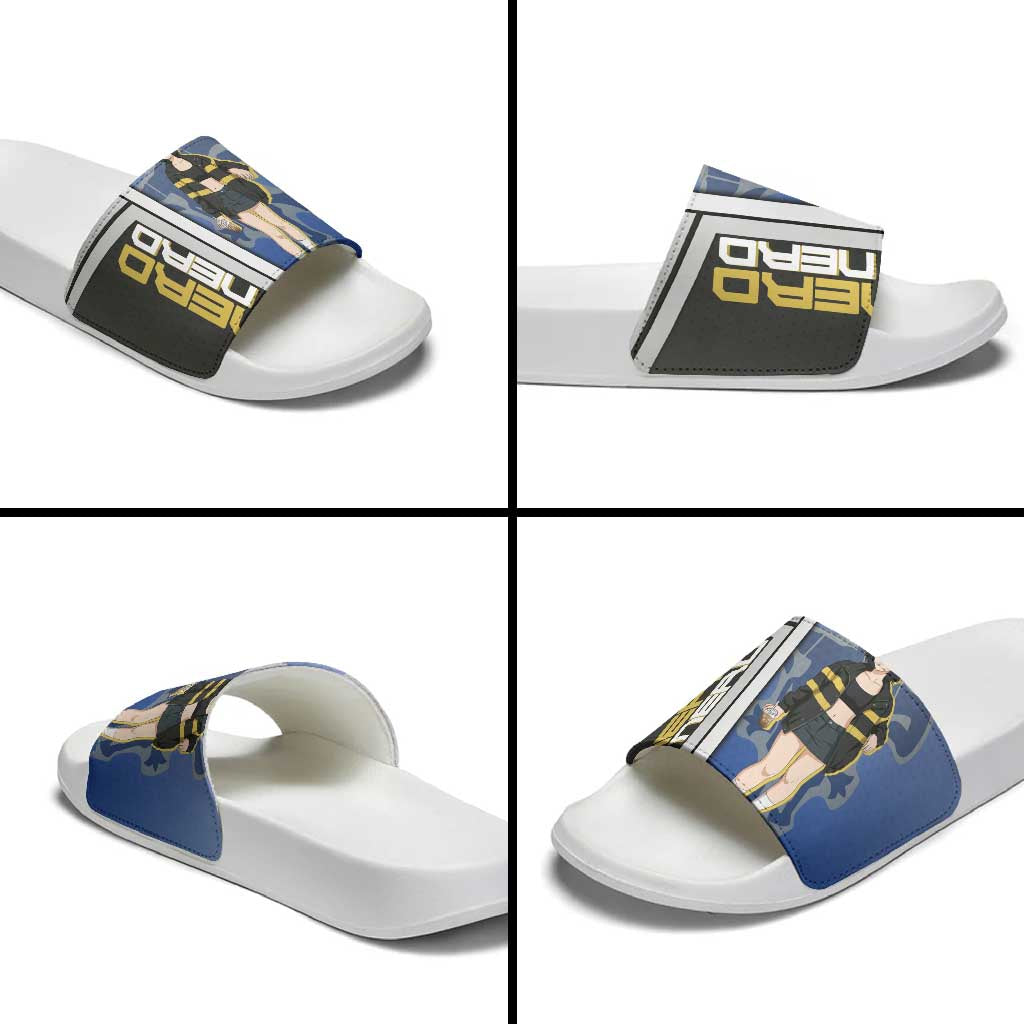 Black Clover Nero Slide Sandals Anime Illustration Style
