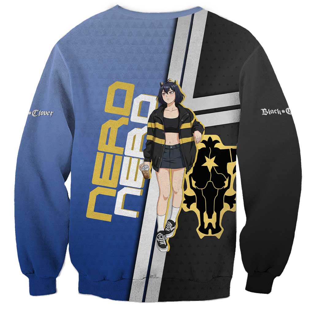 Black Clover Nero Sweatshirt Anime Illustration Style