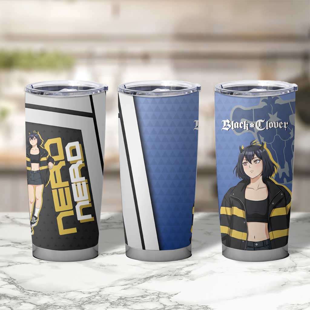 Black Clover Nero Tumbler Cup Anime Illustration Style