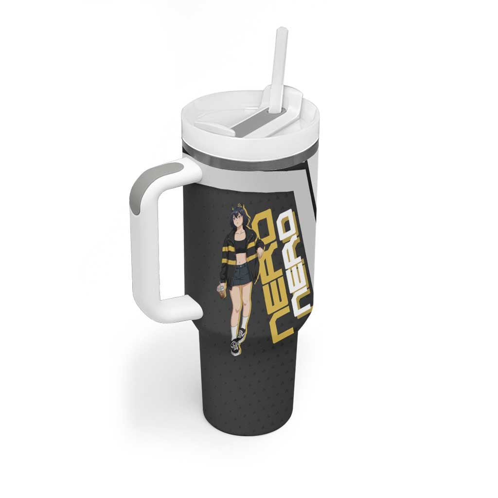 Black Clover Nero Tumbler With Handle Anime Illustration Style
