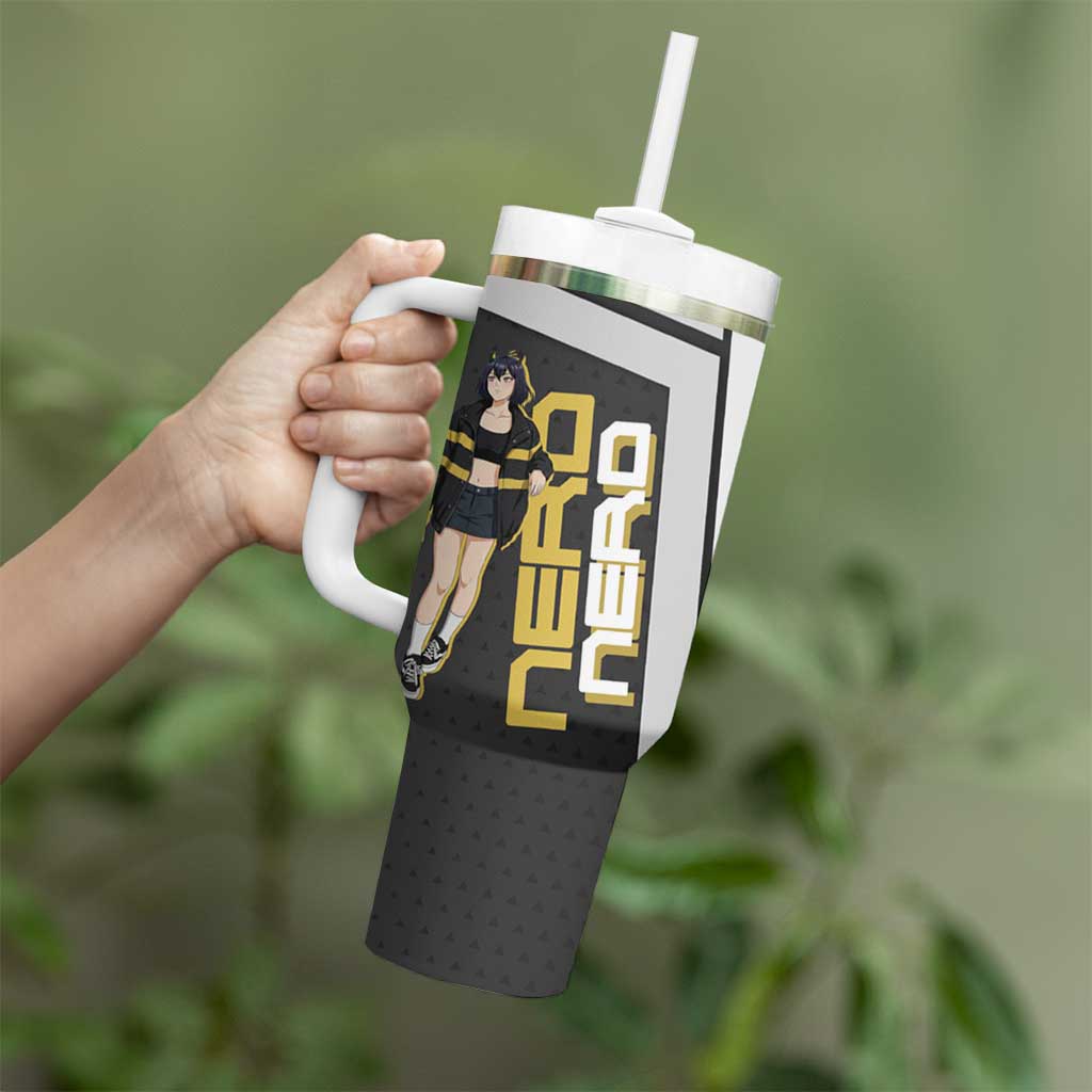 Black Clover Nero Tumbler With Handle Anime Illustration Style