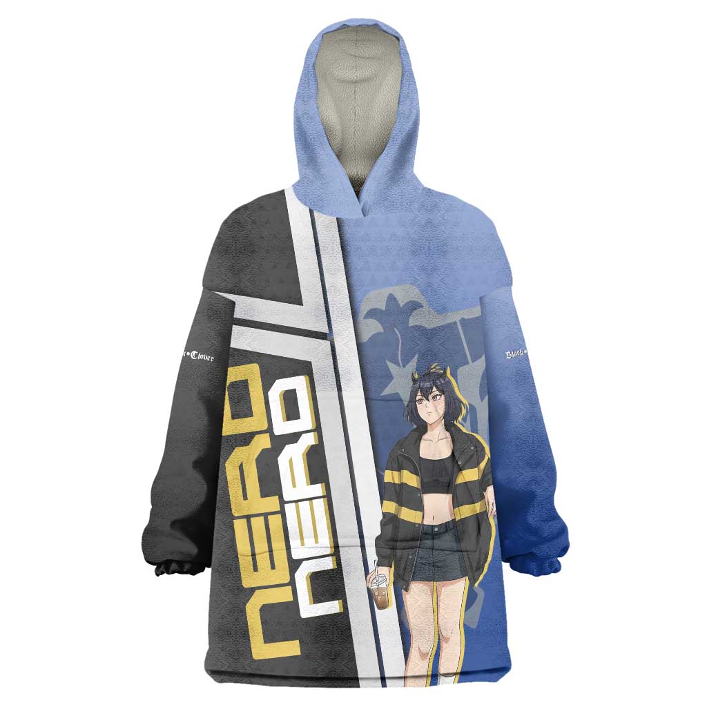 Black Clover Nero Wearable Blanket Hoodie Anime Illustration Style
