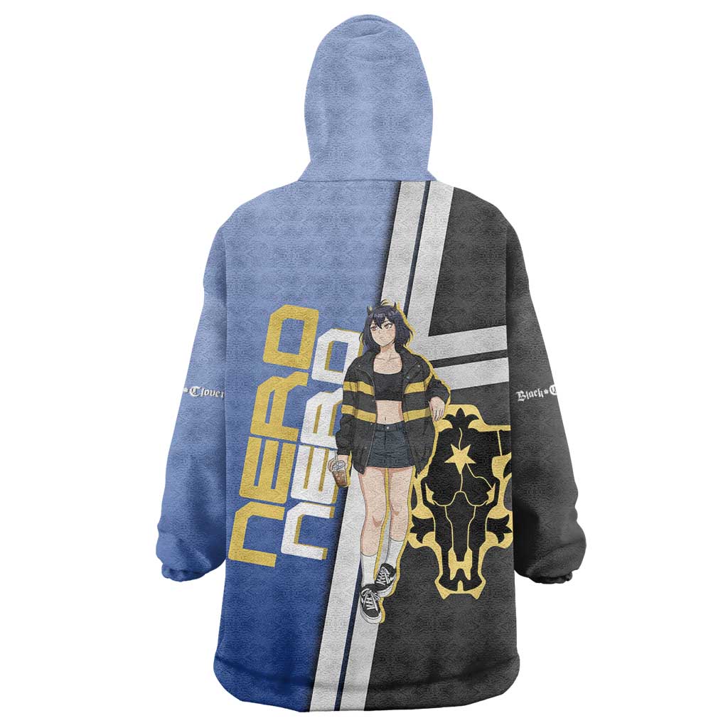 Black Clover Nero Wearable Blanket Hoodie Anime Illustration Style