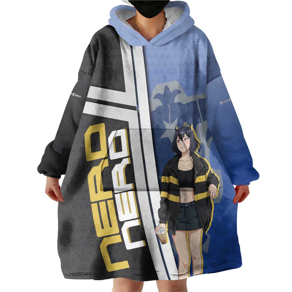 Black Clover Nero Wearable Blanket Hoodie Anime Illustration Style