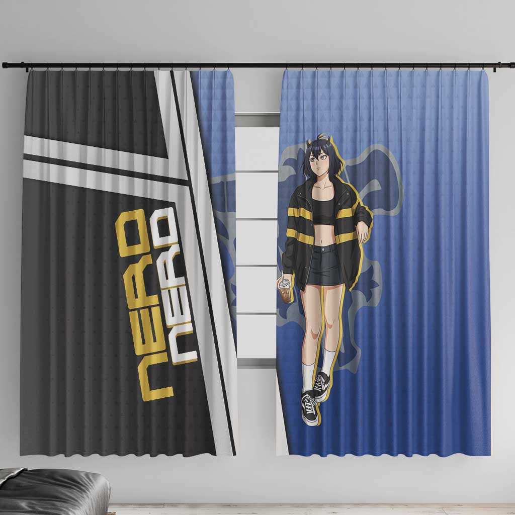 Black Clover Nero Window Curtain Anime Illustration Style