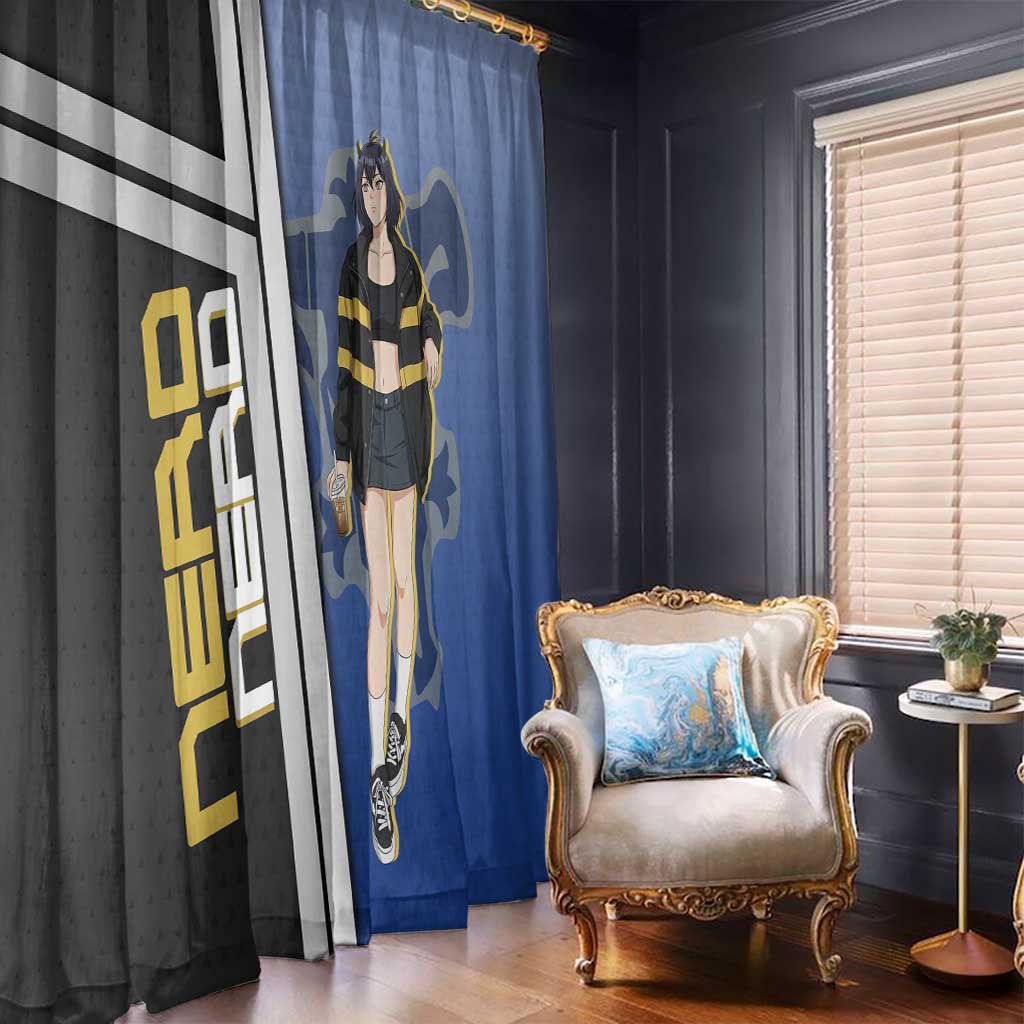 Black Clover Nero Window Curtain Anime Illustration Style