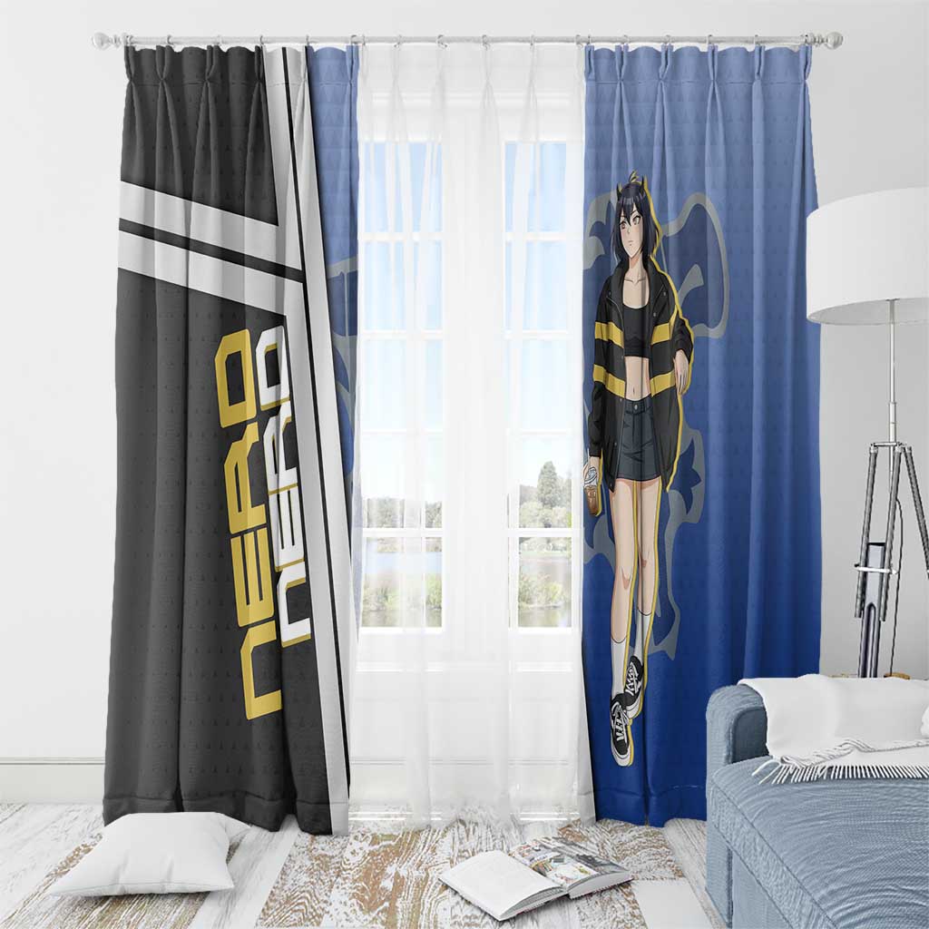 Black Clover Nero Window Curtain Anime Illustration Style