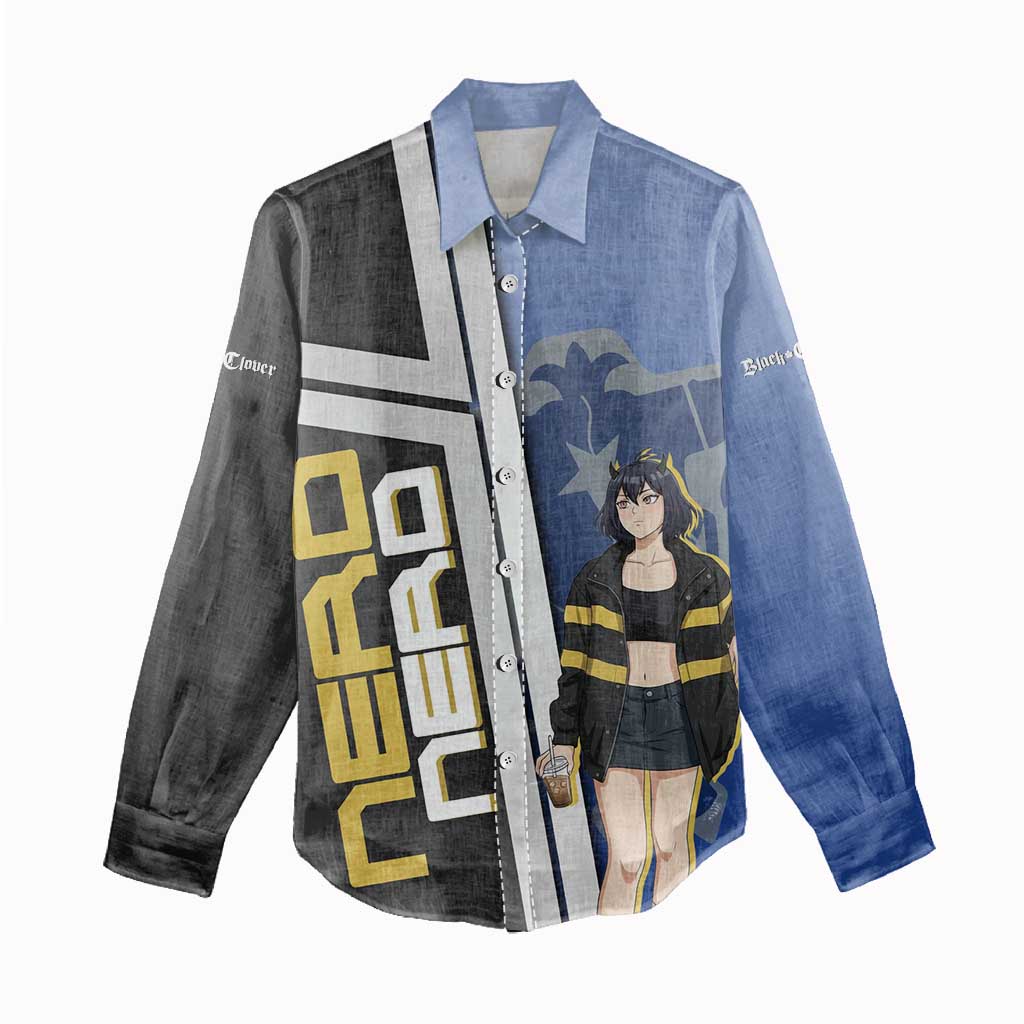 Black Clover Nero Women Casual Shirt Anime Illustration Style