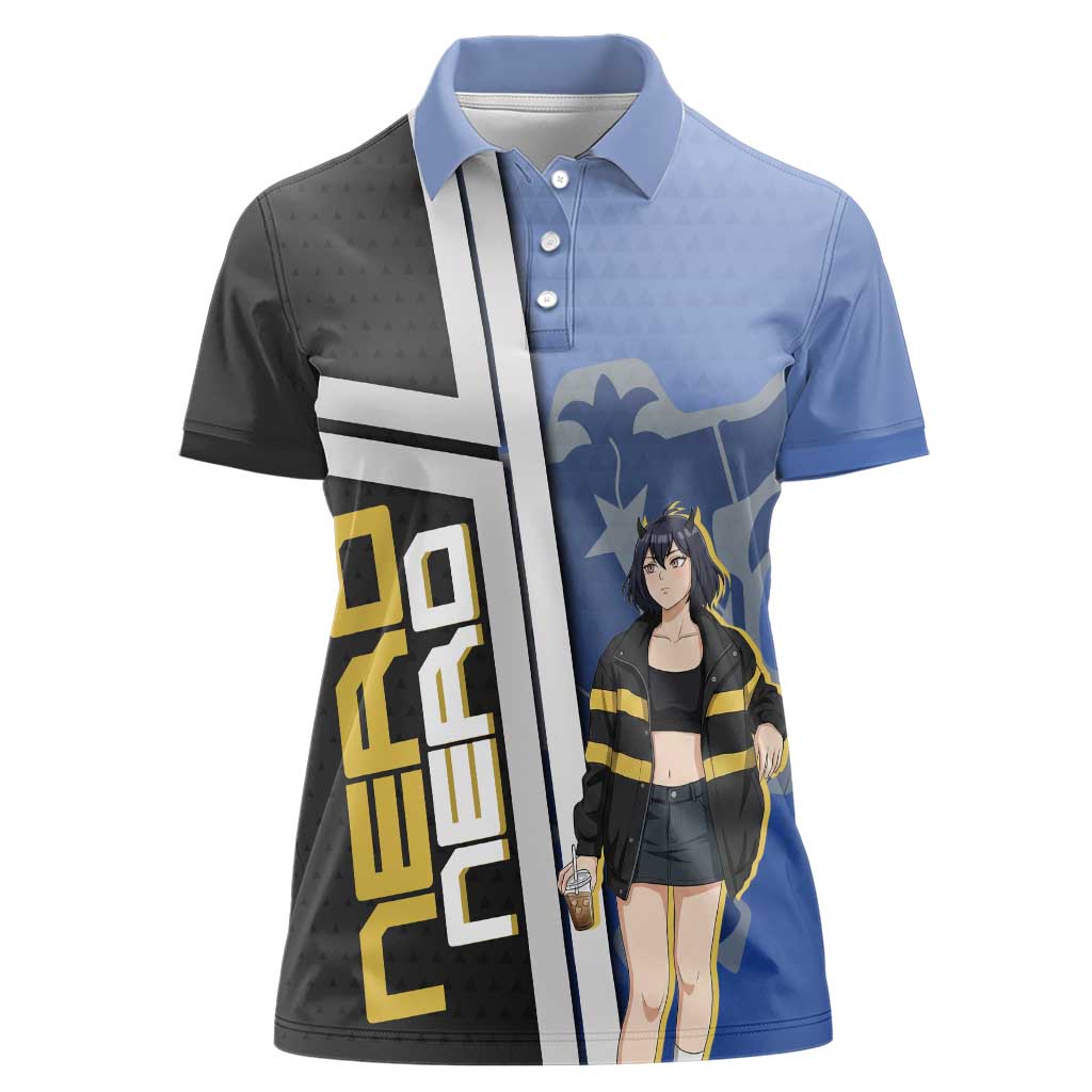Black Clover Nero Women Polo Shirt Anime Illustration Style